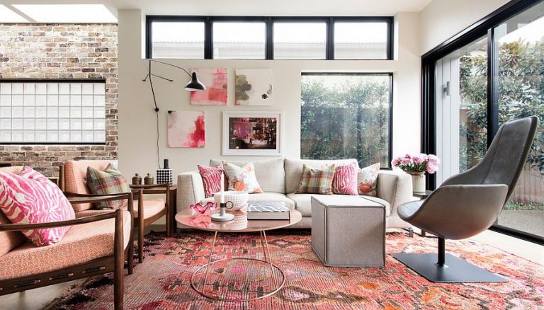 Decoist Who Says Pink In The Living Room Is Not Classy And Refined Brett Mickan Interior Design 768x438 
